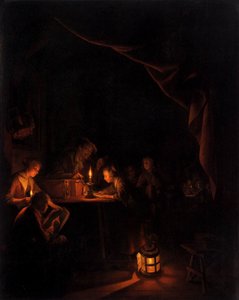 The Night School by Gerrit Dou